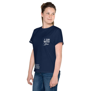 "Do Not Fear, I Am With You" ISAIAH 41:10 Unisex Youth Navy Blue Comfort T-Shirt