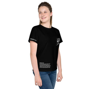 "Do Not Fear, I Am With You" ISAIAH 41:10 Unisex  Youth Black Comfort T-Shirt