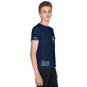 "Do Not Fear, I Am With You" ISAIAH 41:10 Unisex Youth Navy Blue Comfort T-Shirt