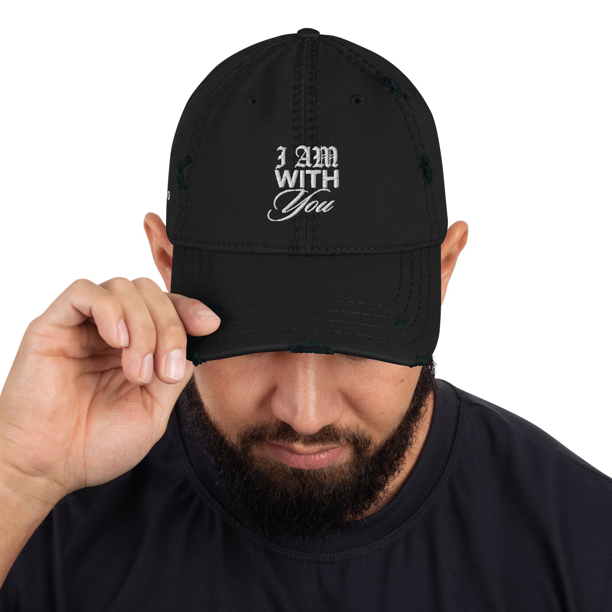 "Do Not Fear, For I Am With You" ISAIAH 41:10 "Distressed Dad Cap"