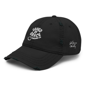 "Saved By Grace" Eph 2:8 "Distressed Dad Hat"