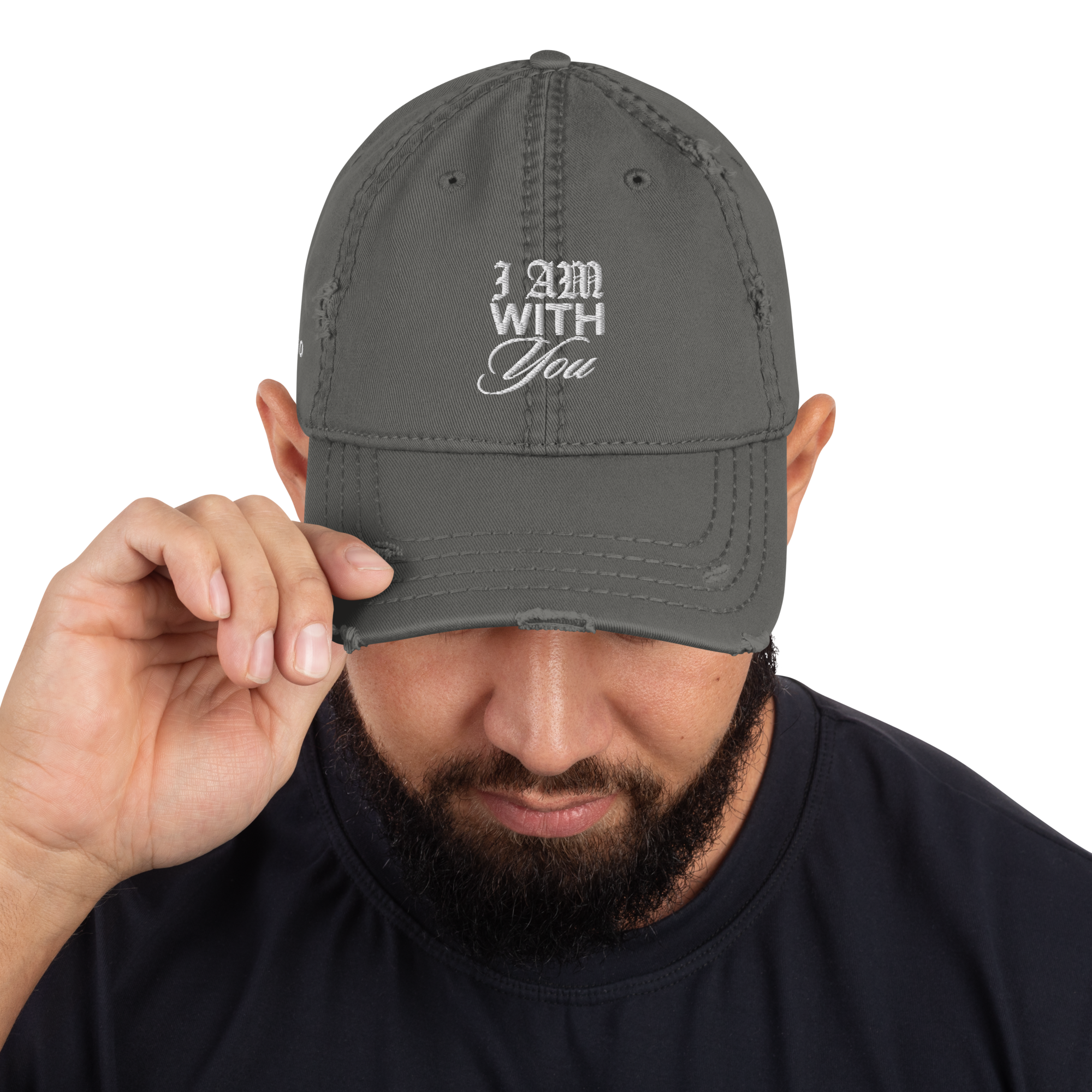 "Do Not Fear, For I Am With You" ISAIAH 41:10 "Distressed Dad Cap"