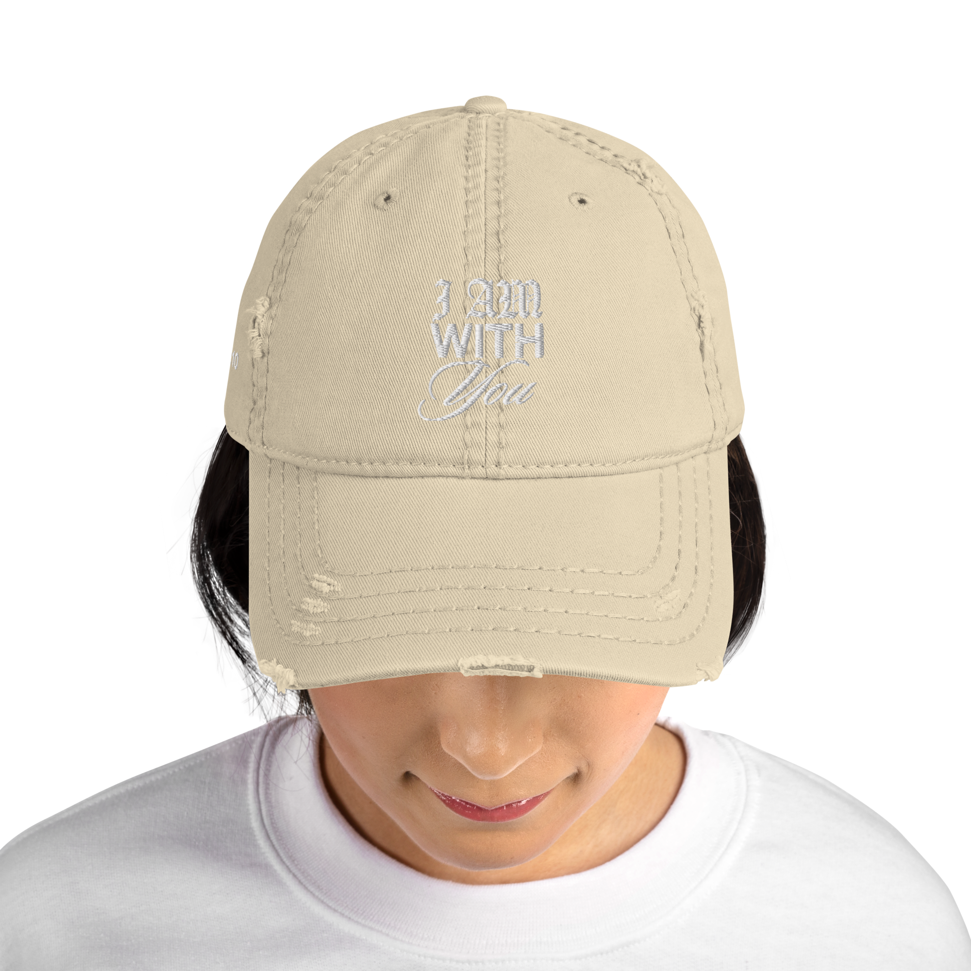 "Do Not Fear, For I Am With You" ISAIAH 41:10 "Distressed Dad Cap"