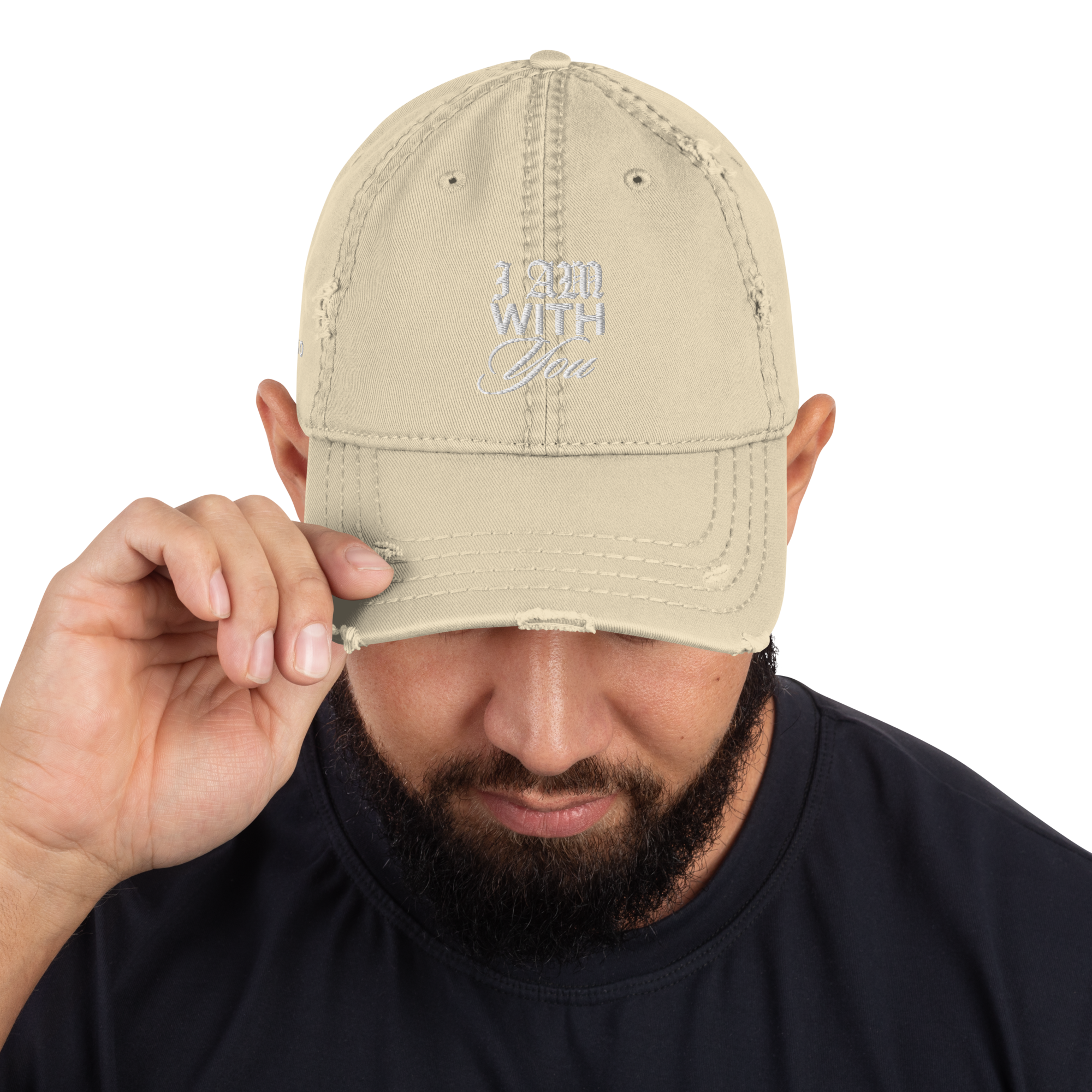 "Do Not Fear, For I Am With You" ISAIAH 41:10 "Distressed Dad Cap"