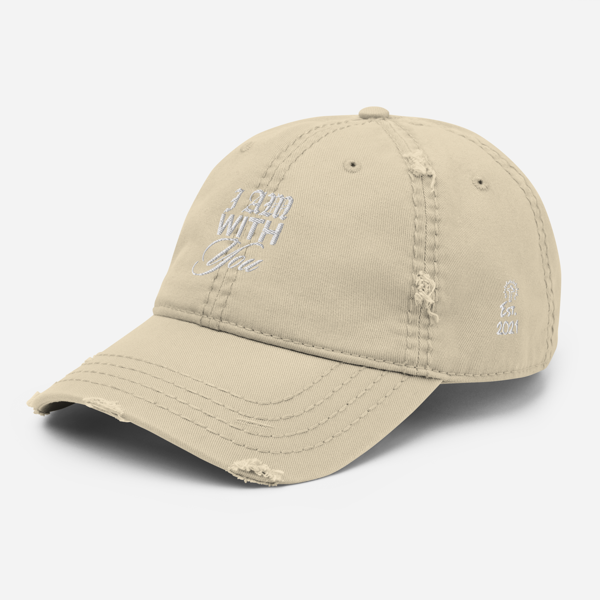 "Do Not Fear, For I Am With You" ISAIAH 41:10 "Distressed Dad Cap"