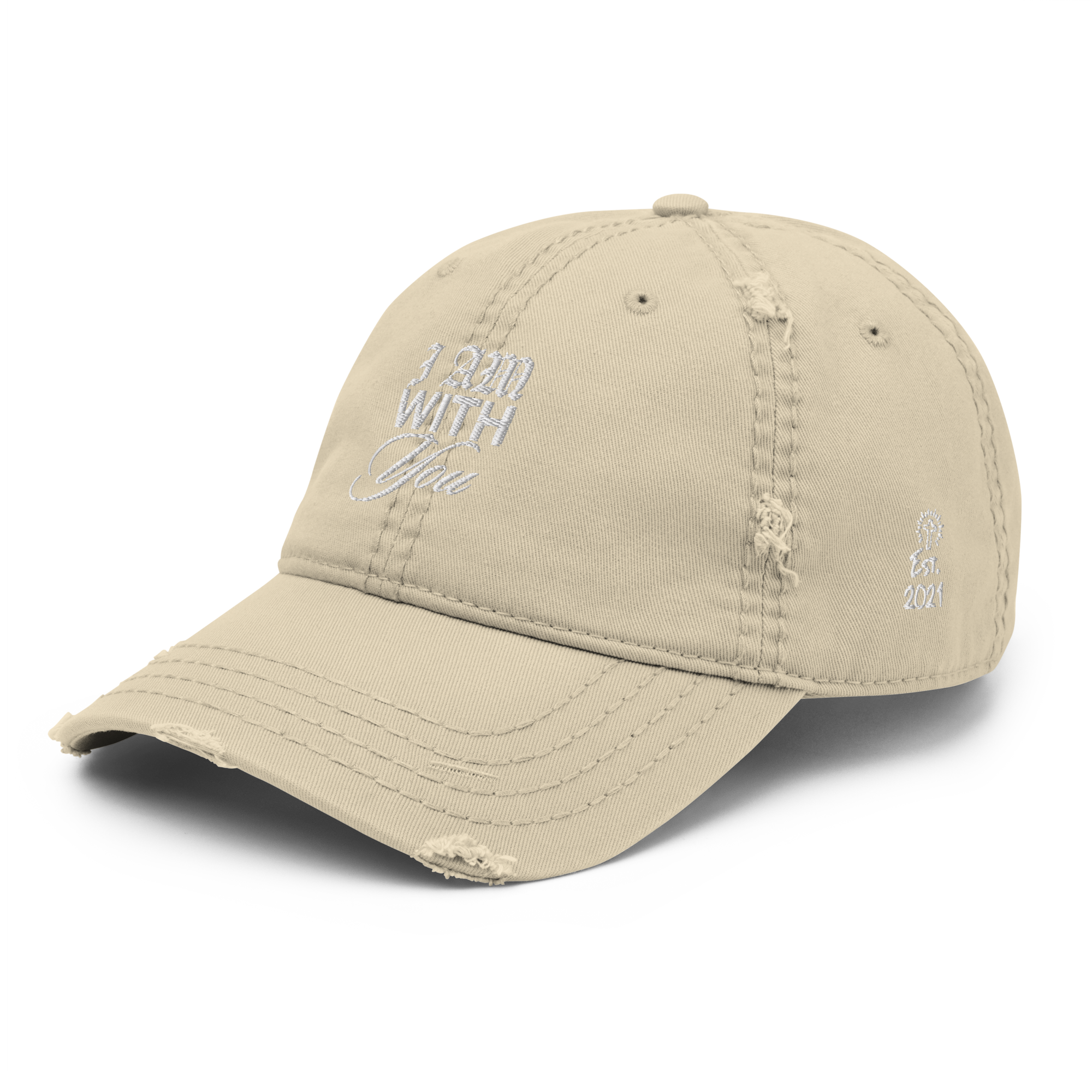 "Do Not Fear, For I Am With You" ISAIAH 41:10 "Distressed Dad Cap"