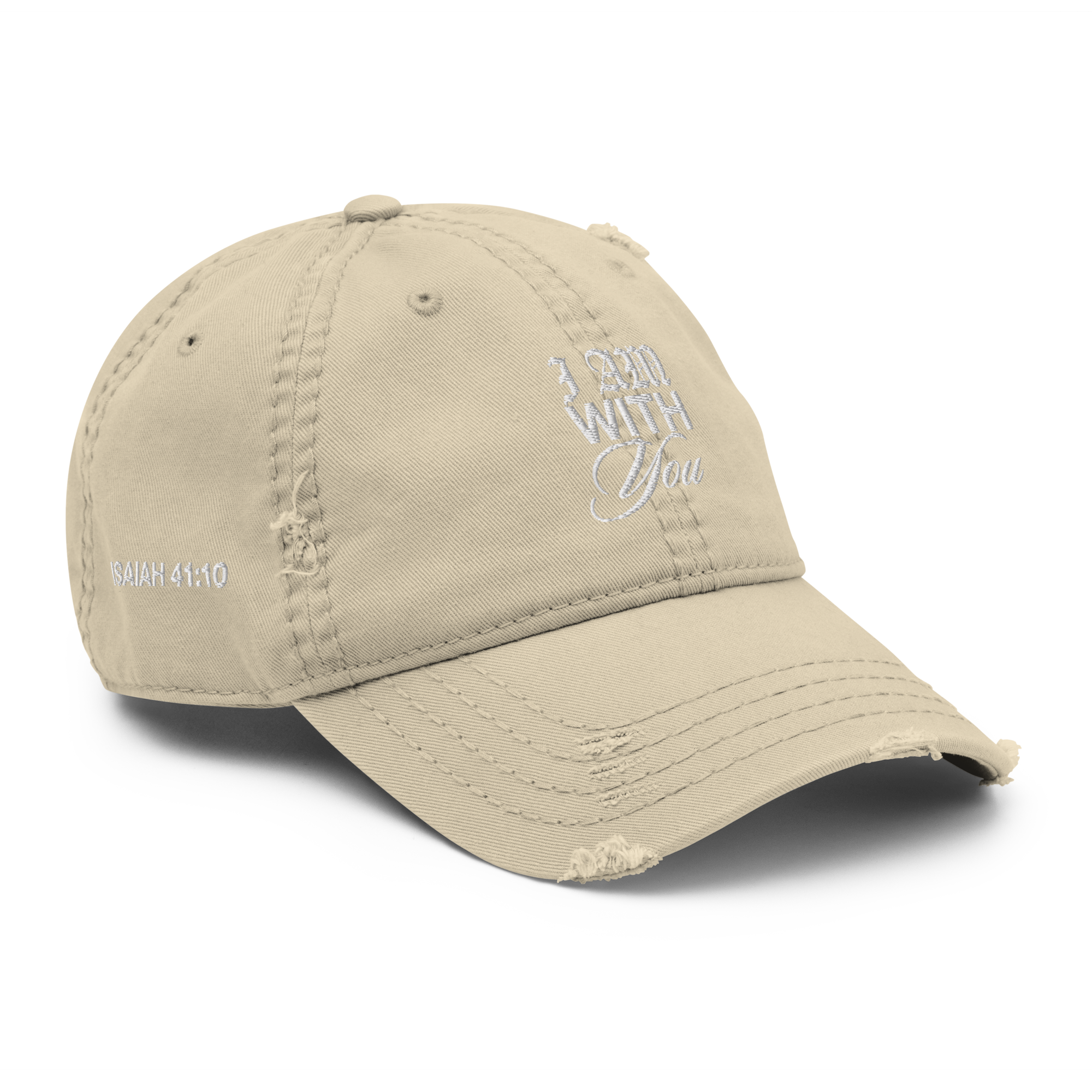 "Do Not Fear, For I Am With You" ISAIAH 41:10 "Distressed Dad Cap"