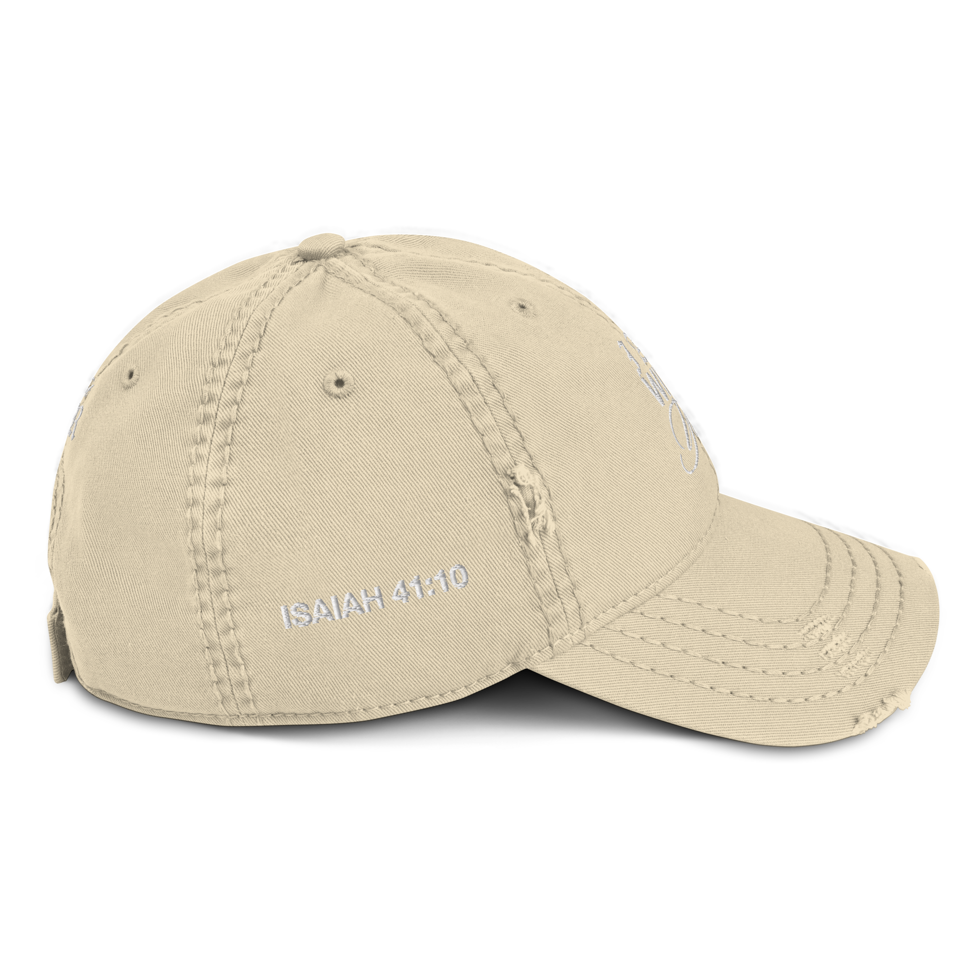 "Do Not Fear, For I Am With You" ISAIAH 41:10 "Distressed Dad Cap"