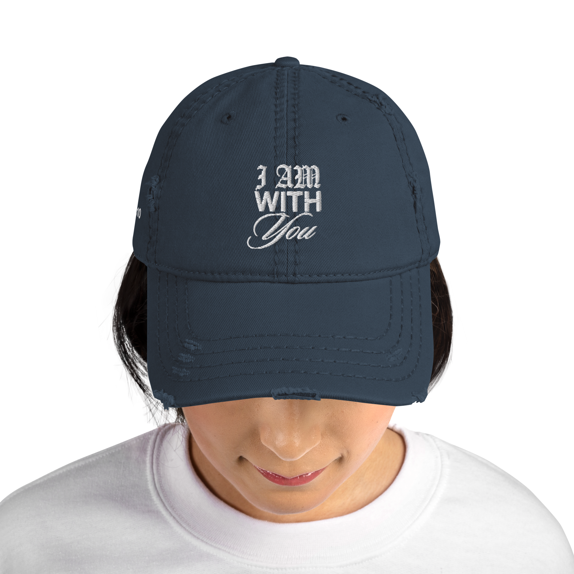 "Do Not Fear, For I Am With You" ISAIAH 41:10 "Distressed Dad Cap"