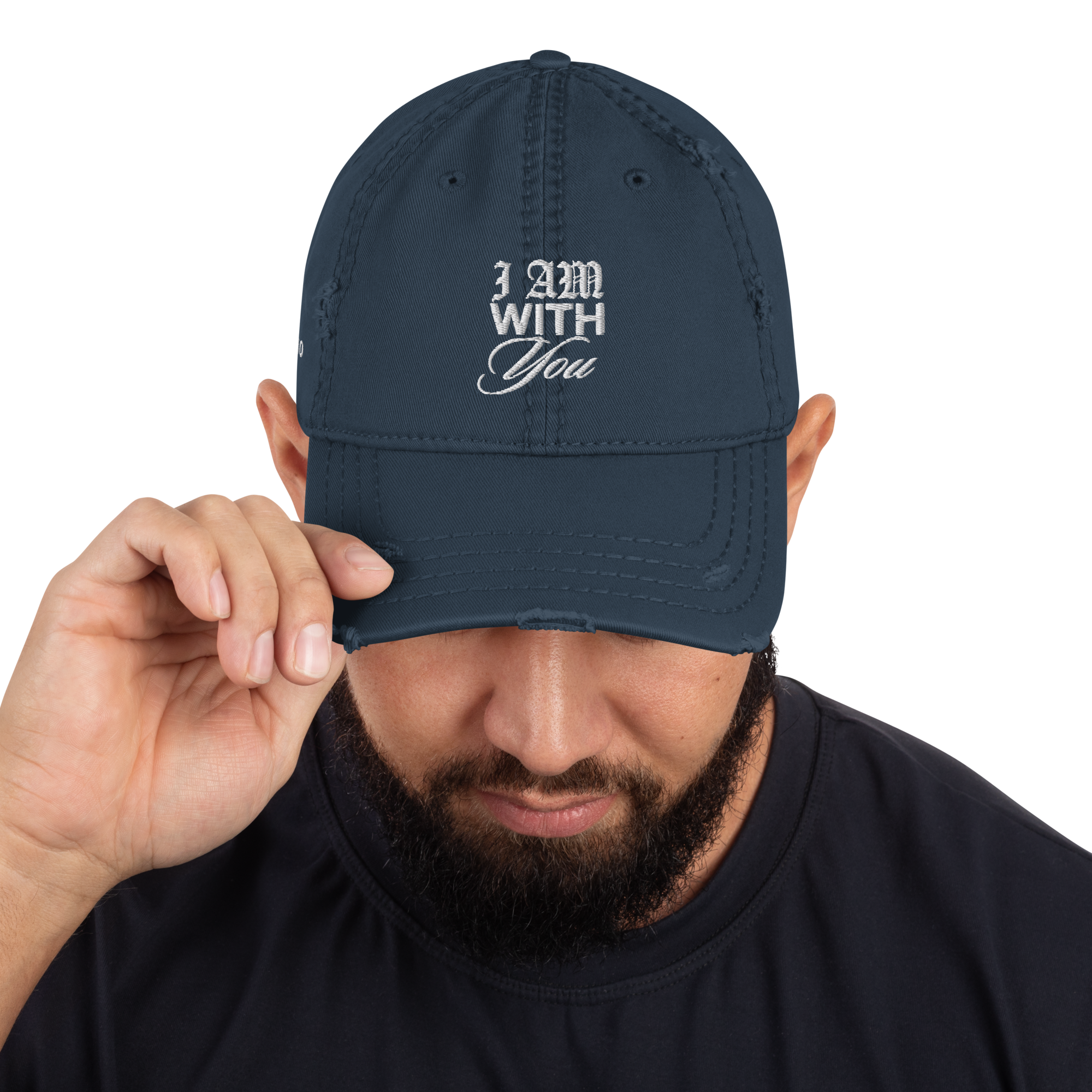 "Do Not Fear, For I Am With You" ISAIAH 41:10 "Distressed Dad Cap"