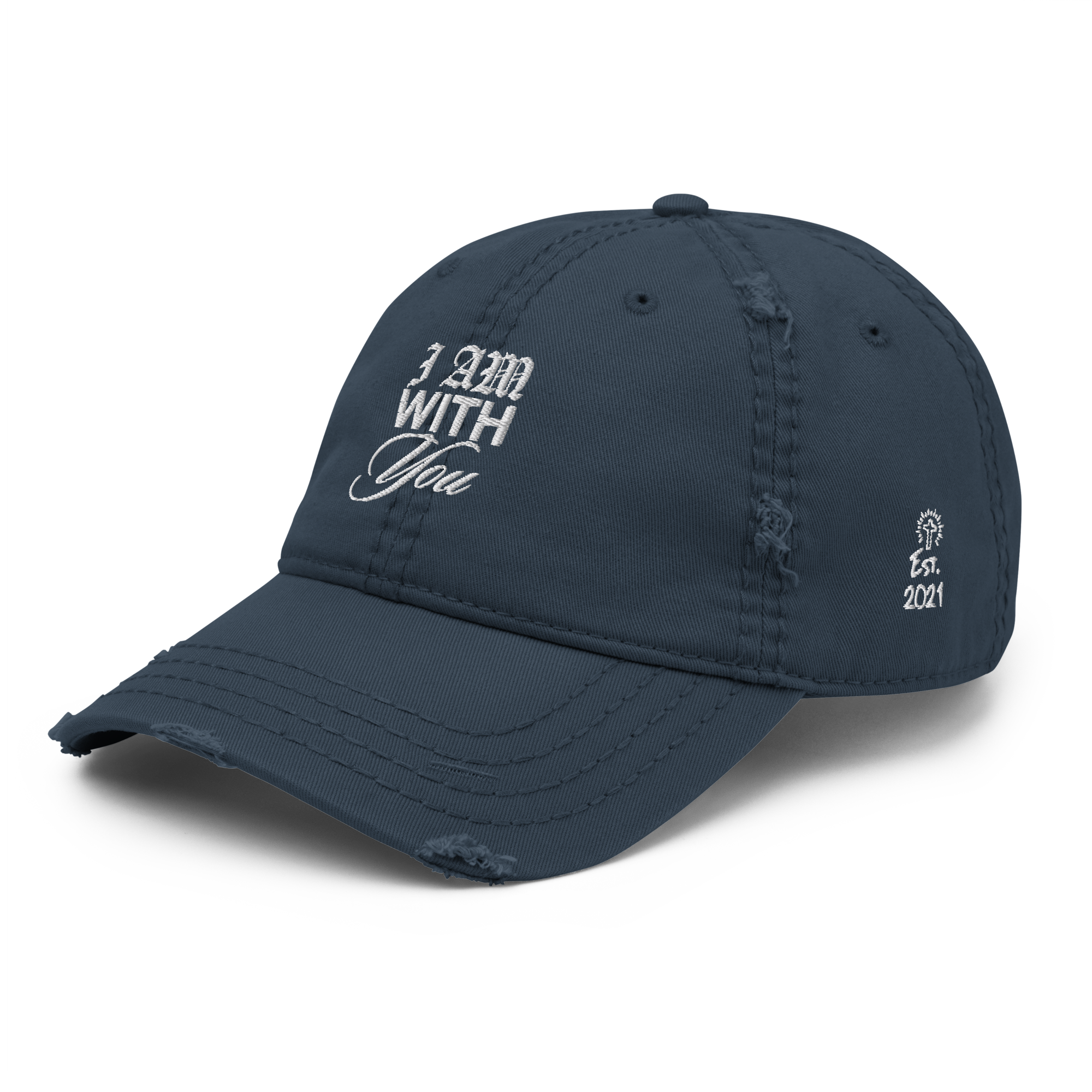 "Do Not Fear, For I Am With You" ISAIAH 41:10 "Distressed Dad Cap"